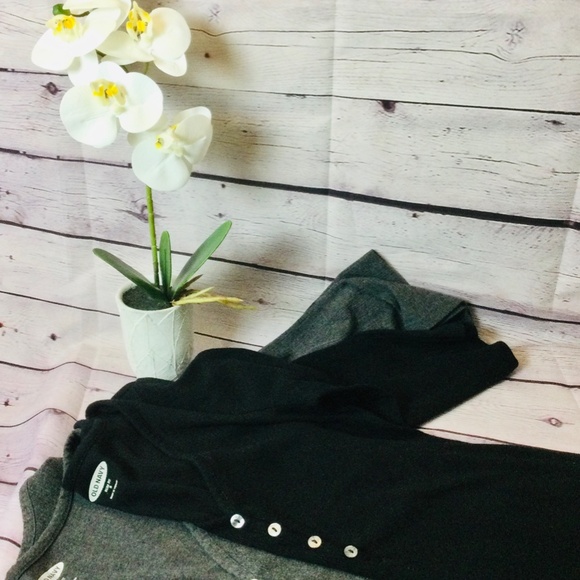 Two Size Small Women's Old Navy Slim-Fit Rib Knit Henley Tops - Picture 5 of 7